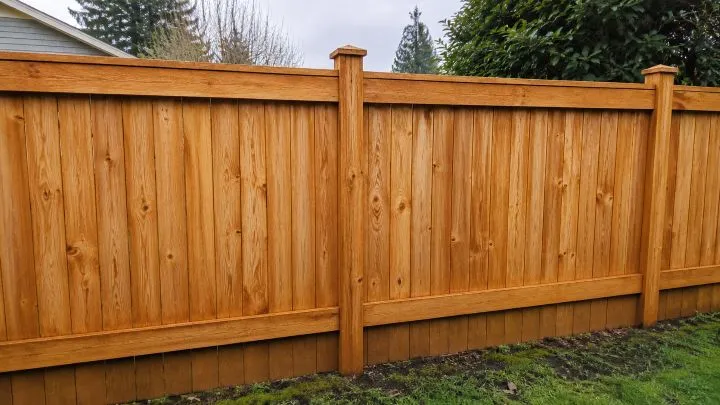 Wood fence restored to a clean, even finish after pressure washing in Issaquah, WA
