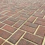 Paver driveway joints filled with polymeric sand