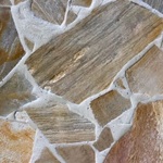 Driveway made of natural flagstone