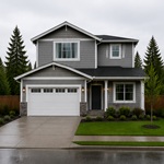 Two-story house exterior