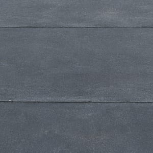 Close-up of dark gray flat membrane roofing