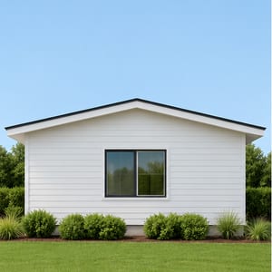 House with a gently sloped 4/12 roof