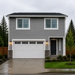 House siding with a simple single-story roofline