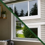 Both interior and exterior windows clean and streak-free after washing